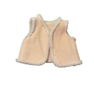 Bonpoint Shearling Vest, Light Pink 1T